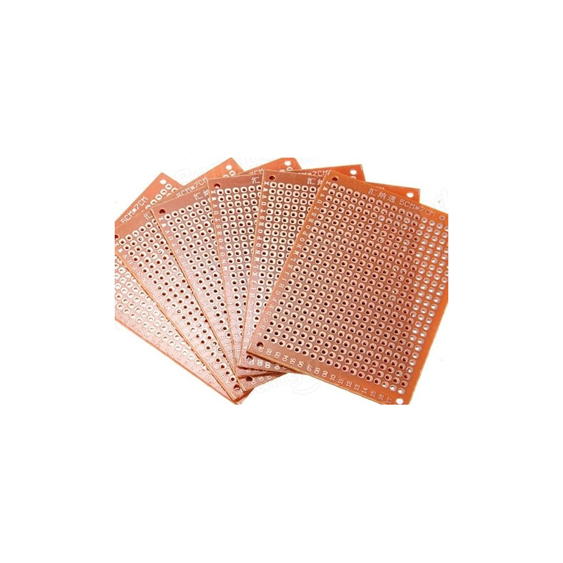 Printplaat 5x7cm met ruim 400 gaatjes